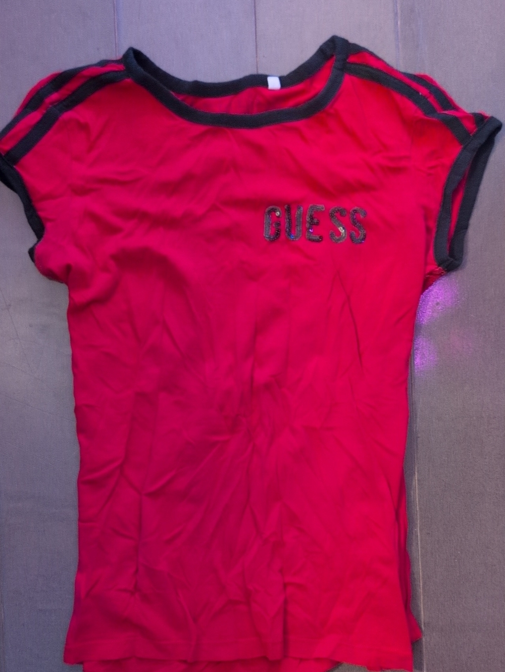 GUESS Red Short Sleeve Tee